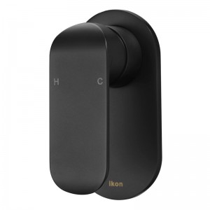 Kara Matte Black Shower Wall Mixer